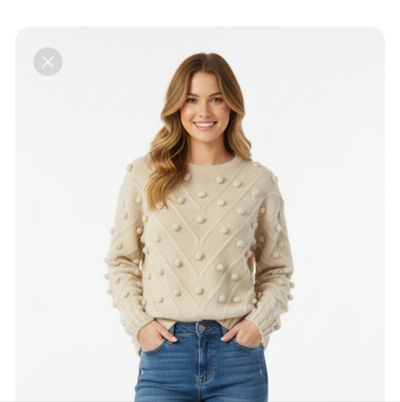 Entro pomme crewneck pullover sweater size M - Picture 1 of 13